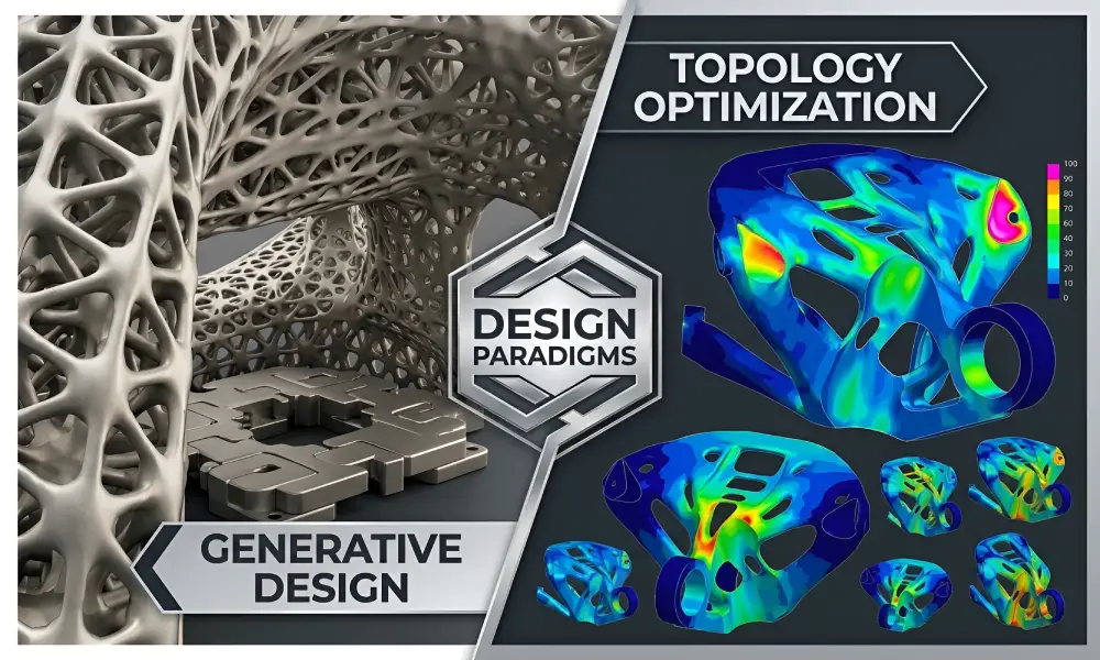 Difference between Topology Optimization and Generative Design